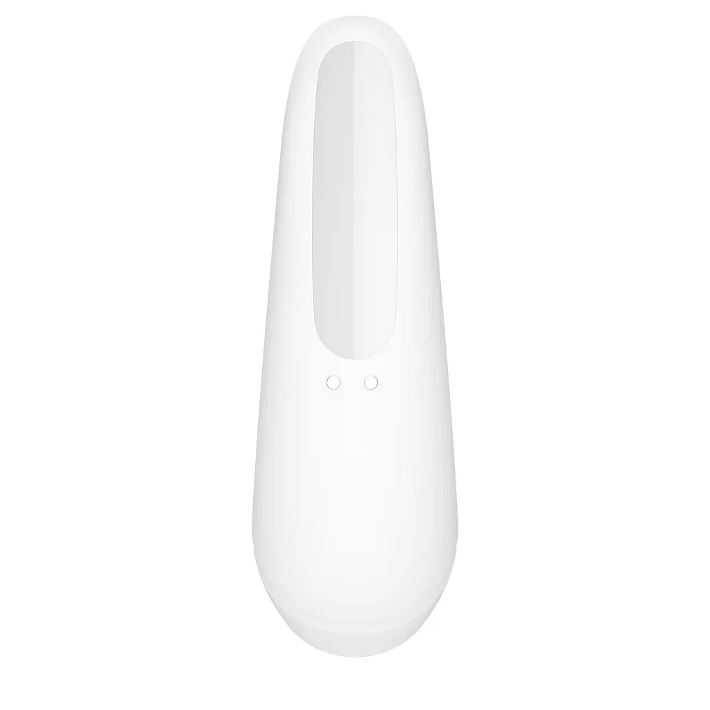 Стимулятор Satisfyer Curvy 1+ Вакуумно-волновой с возможностью управления через приложение, 13.5х4.3 см белый - фото 3