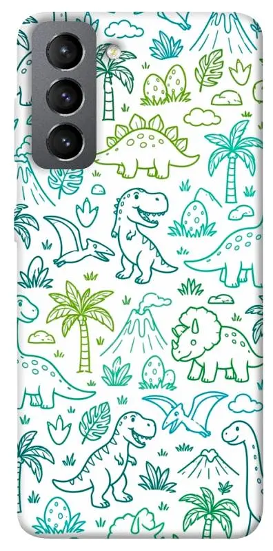 TPU чохол Demsky Dino pattern для Samsung Galaxy S21 FE