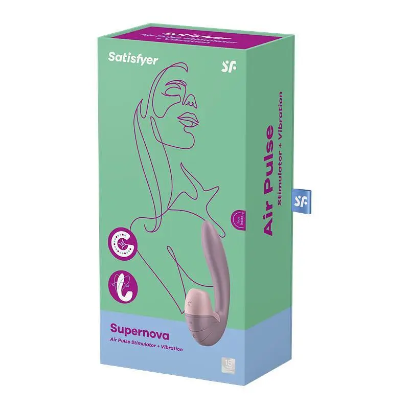 Вакуумный стимулятор клитора с вибрацией Satisfyer Supernova розовый - фото 3