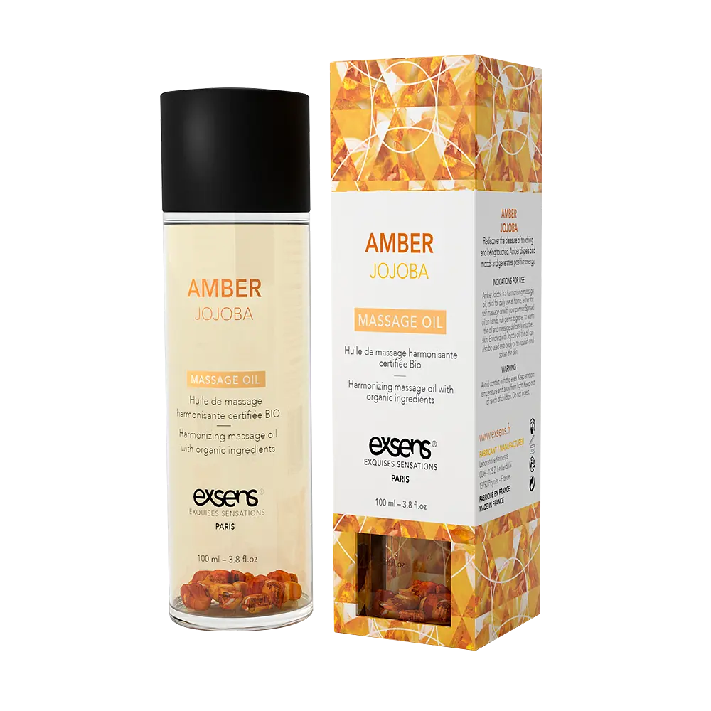 Натуральна масажна олія EXSENS Amber Jojoba (гармонізуюча з бурштином), 100 мл