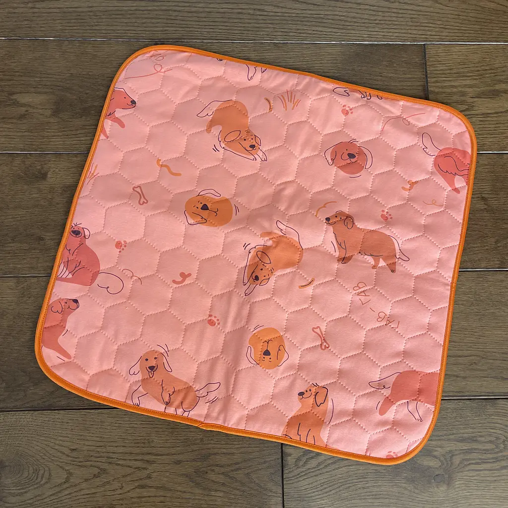 Багаторазова пелюшка для дітей Pelushka Funny Dogs Pink, 50х50 см