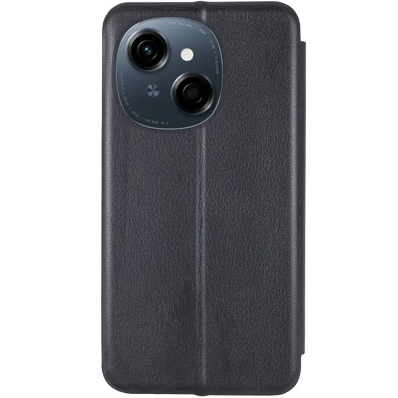 Кожаный чехол-книжка Classy для TECNO Spark Go 1 (KL4) / Spark Go 2025 Черный - фото 3