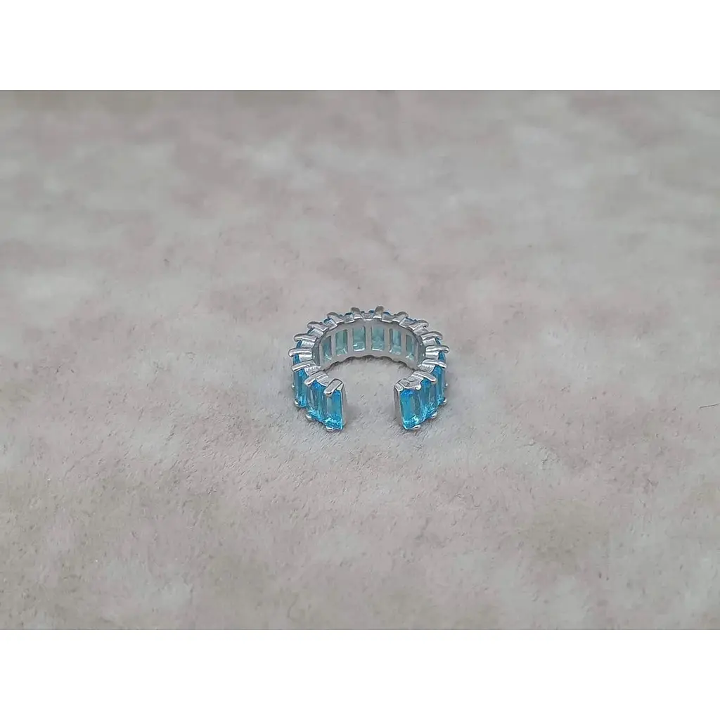 Срібна сережка-кафф на хелікс Umax. 70124U ГОЛ - фото 2