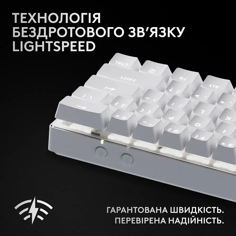 Клавиатура Logitech G Pro X 60 LightSpeed White (920-011930) [107470] - фото 2