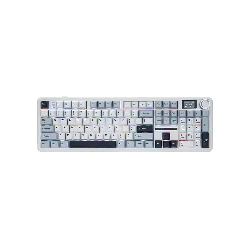 Клавіатура Aula F108 Pro Reaper Switch USB/Bluetooth/2.4G White (6978080501318) - фото 3