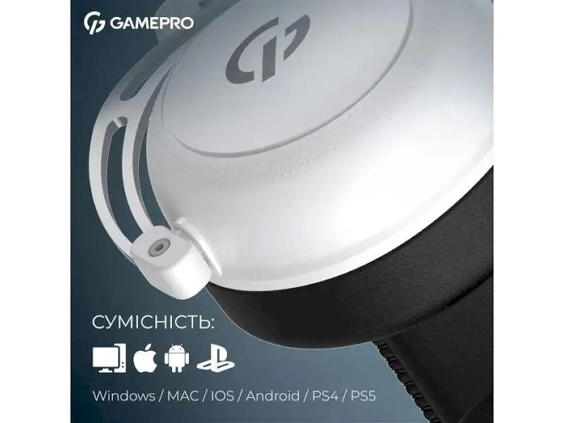 Навушники з мікрофоном GamePro Asgard Skald Origin White (HS850W) - фото 9