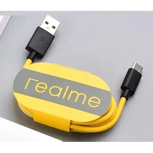Кабель Data Cable Fast Charging 27W / 3A 1m USB на Type-C / USB-C для Realme yellow - фото 3