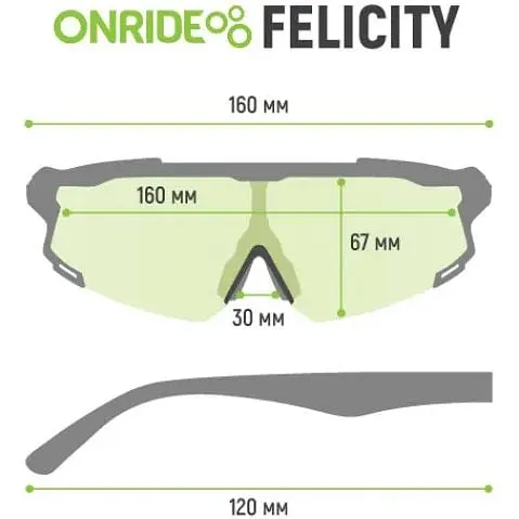 Очки Onride Felicity clear 100% Cat 0 Anti fog (1085-6936116101488) - фото 2