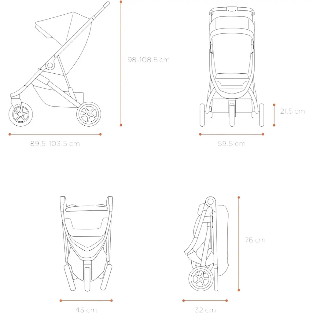 Дитяча коляска Thule Spring Aluminium / Shadow Grey (TH 11300100-11300302) - фото 7