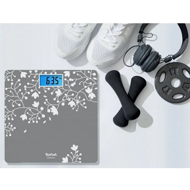 Ваги Tefal підлогові Classic Blossom 160 кг скло срібло (PP1537V0) - фото 5