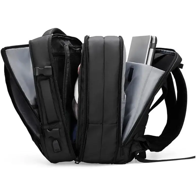 Рюкзак для подорожей Mark Ryden MR9299KR Big Size з можливістю розширення 48 х 32 х 24 27 см Чорний - фото 5