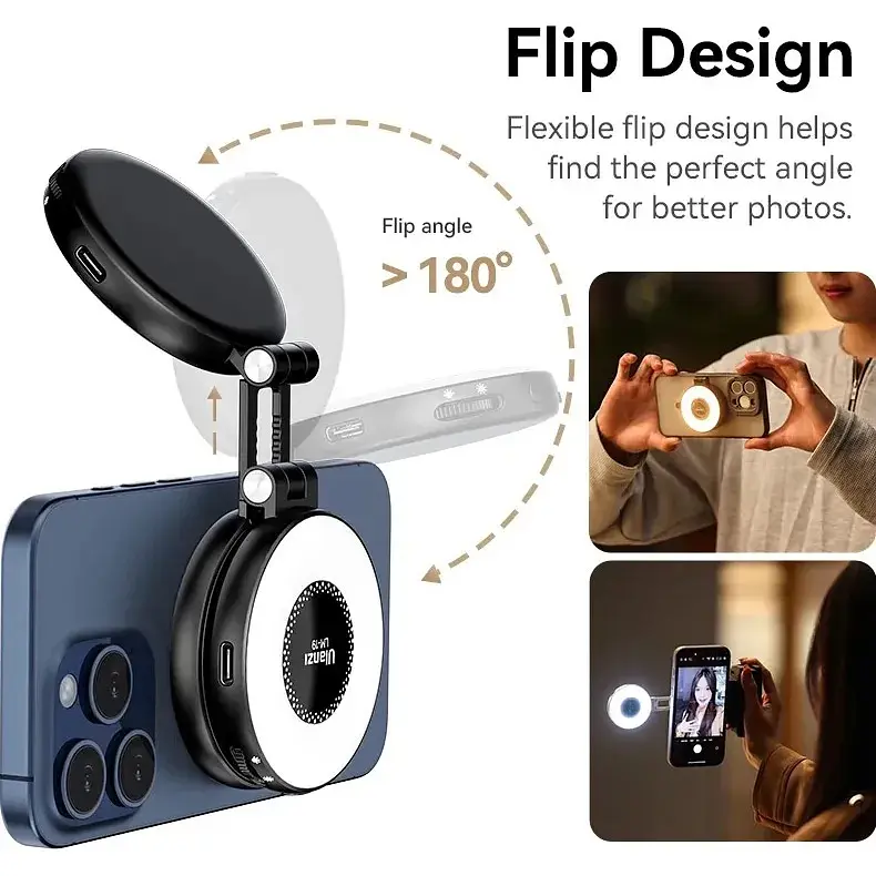 Накамерный свет Ulanzi LM19 MagSafe LED Black L049GBB1 [111237] - фото 5