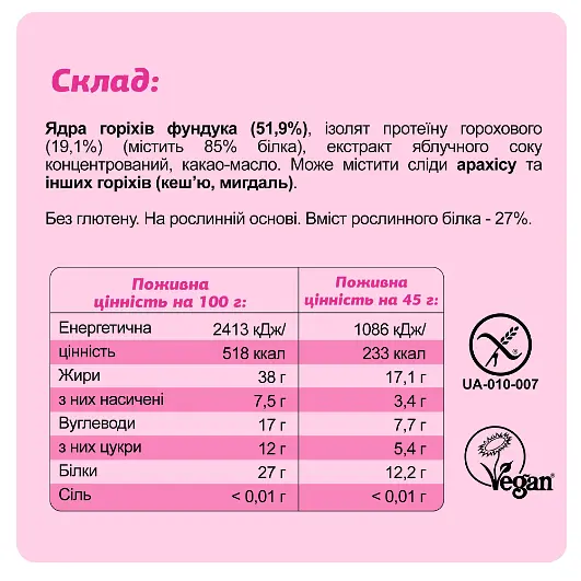 Протеїнові батончики FIZI Protein Box — 10 × 45 г - фото 6