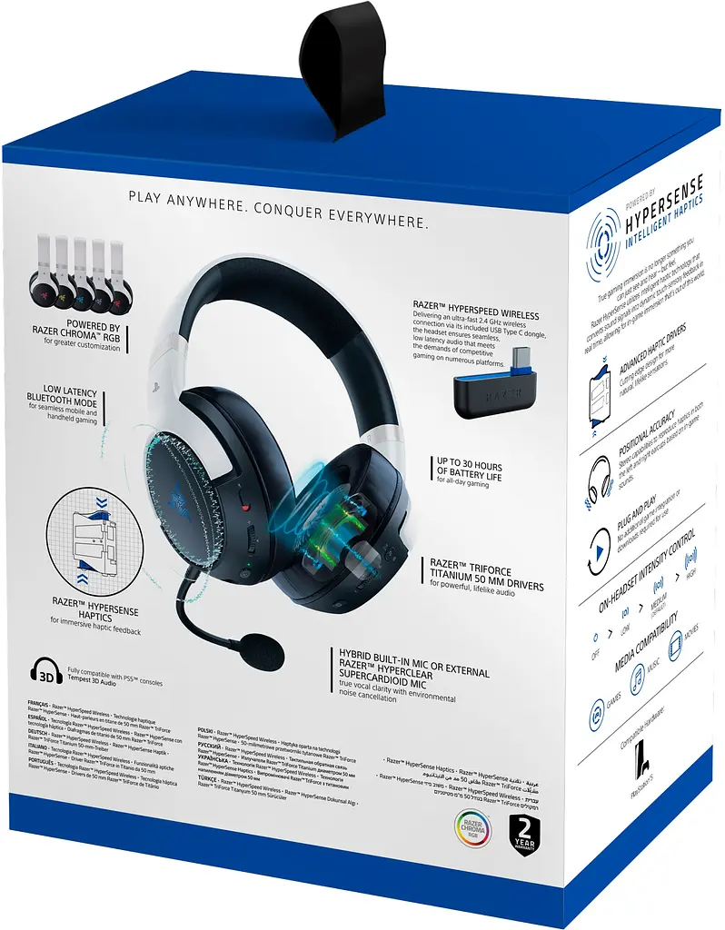 Наушники Razer Kaira Pro HyperSpeed - PlayStation Licensed (RZ04-04030200-R3G1) - фото 9