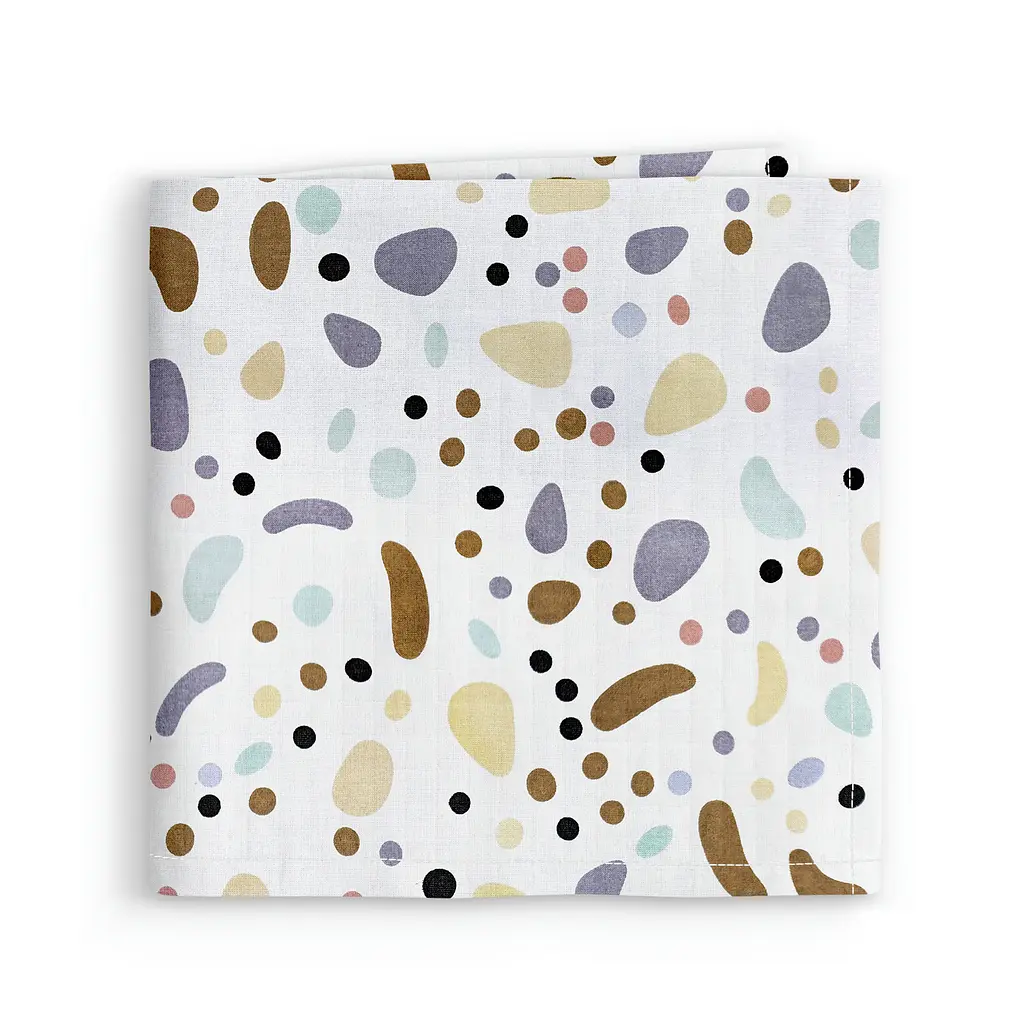 Муслінові пелюшки 75x75 COLORFUL STONES COSAS (4822052434543)
