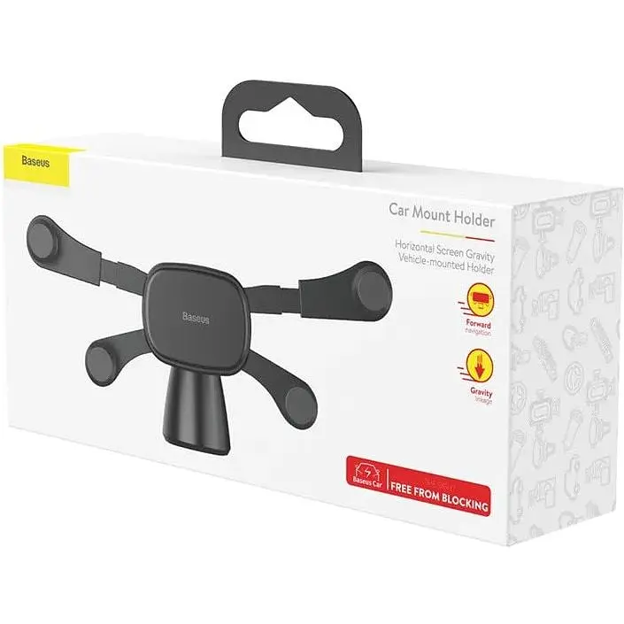 Автодержатель BASEUS Horizontal Screen Gravity Vehicle-mounted - фото 3