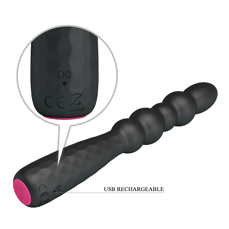Вібратор Pretty Love Monroe Vibrator Black, 18,5 см, чорний - фото 6