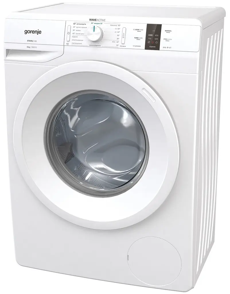 Стиральная машина Gorenje с фронтальной загрузкой WP60S3, 6кг, 1000, A+++, глубина 43см, Дисплей, Белый (WP60S3) - фото 4