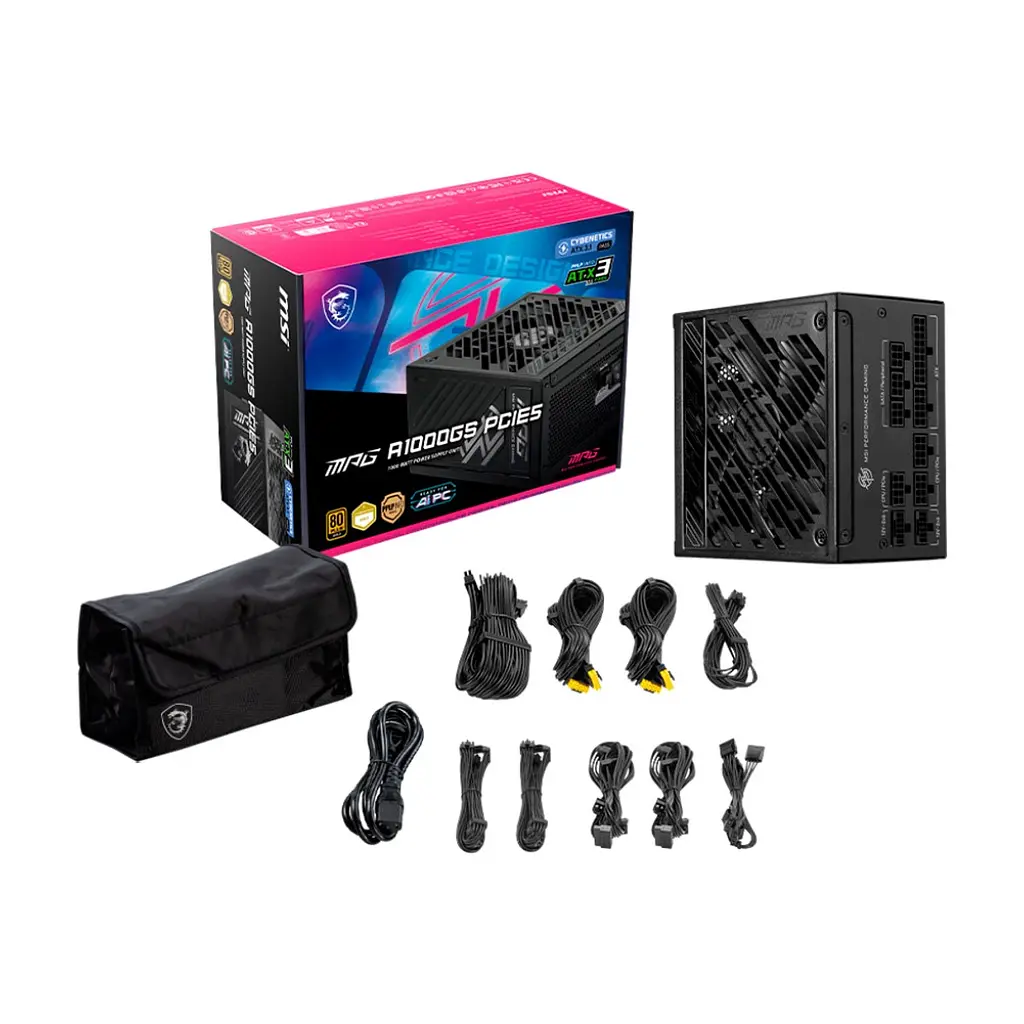 Блок живлення MSI 1000W (MPG A1000GS PCIE5) - фото 8