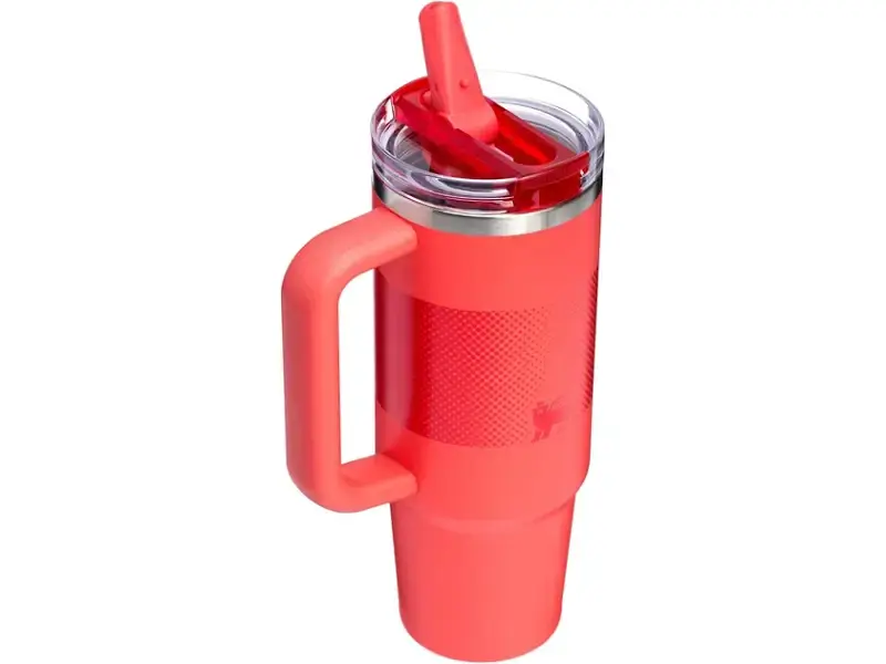 Термокухоль Stanley Quencher ProTour Flip Straw Tumbler 890 мл Hot Coral Fade (10-12485-050) - фото 2