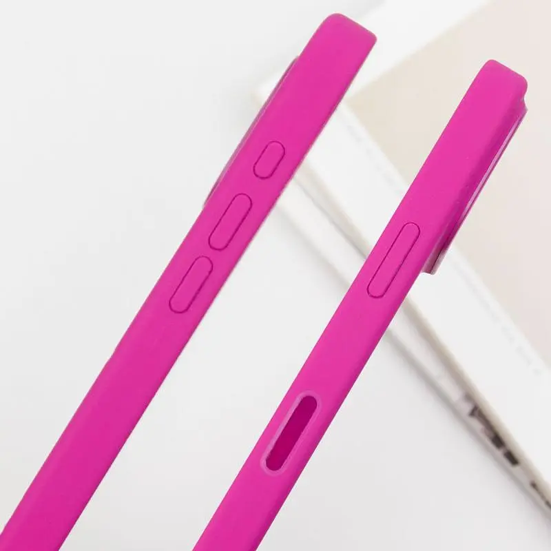 Чохол Epik Silicone case AAA with Magsafe and Animation button для Apple iPhone 16 Plus 6.7 Fuchsia - фото 6