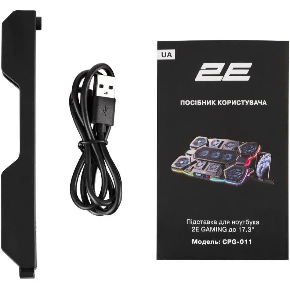 Охлаждающая подставка для ноутбука до 17,3 дюйма 2E GAMING CPG11 11xfans - фото 11