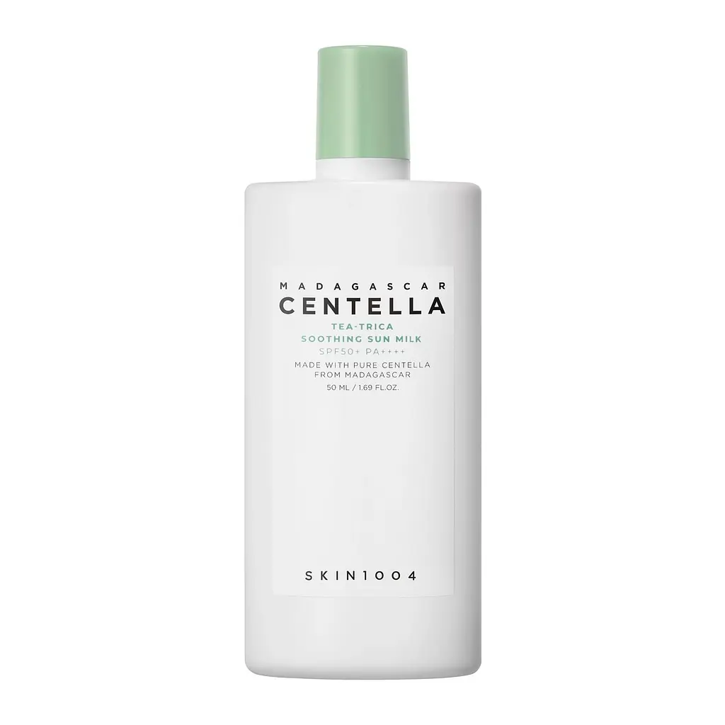 Легке сонцезахисне молочко 50 мл SKIN1004 Madagascar Centella Tea-Trica Soothing Sun Milk SPF50+ PA++++