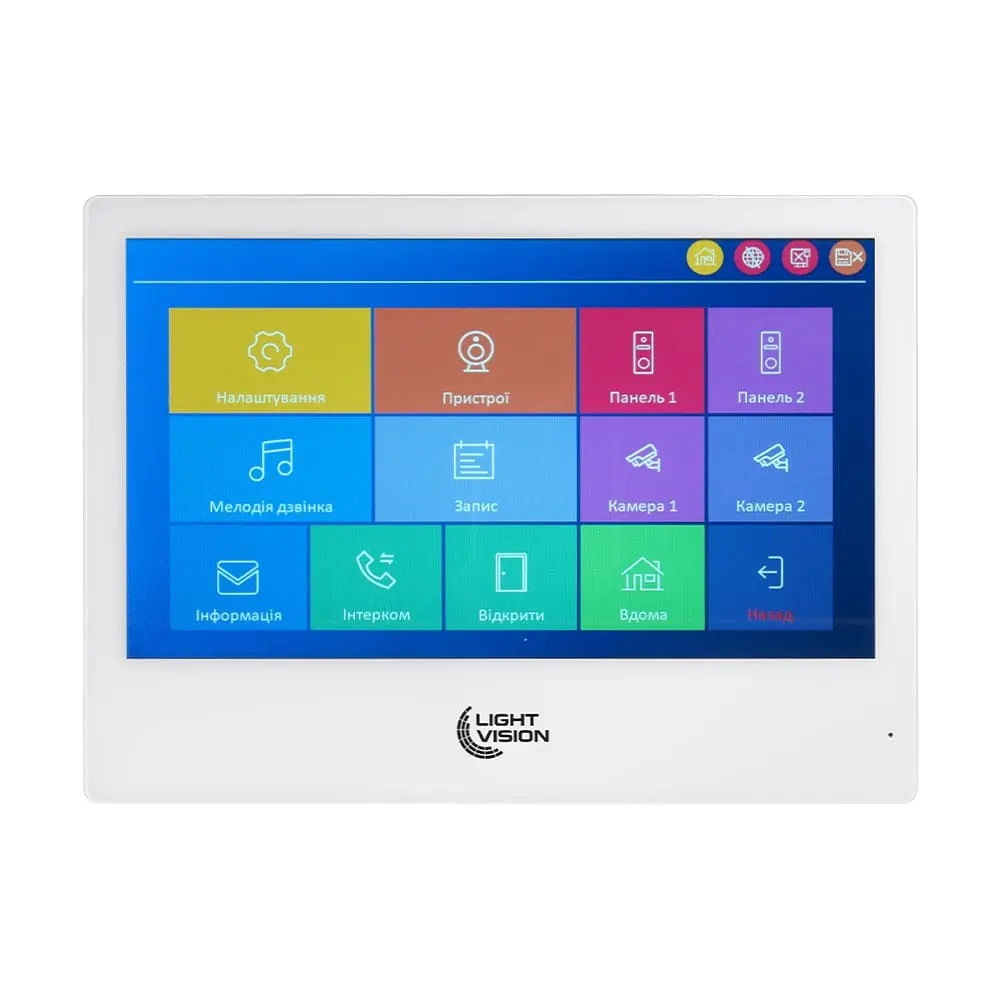 Відеодомофон 10" WiFi Tuya Light Vision SINGAPORE FHD White (82-00229)