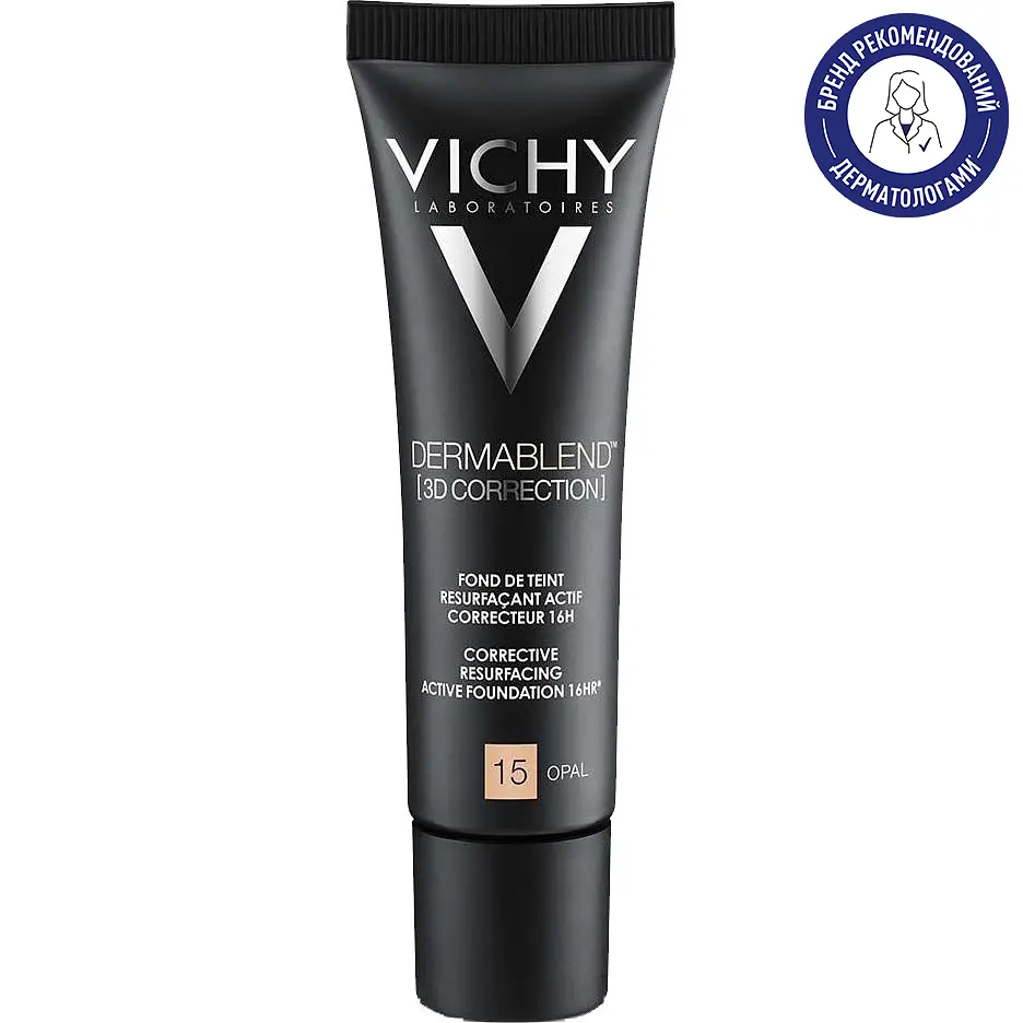 Матувальний тональний крем Vichy Dermablend 3D Correction відтінок 15 (Opal) 30 мл - фото 2