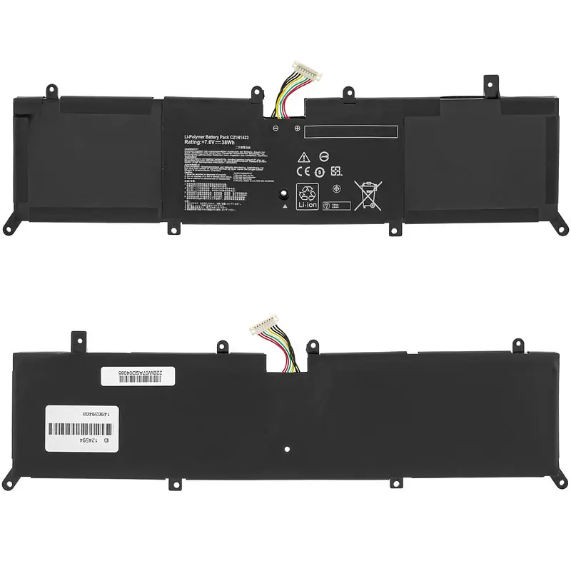 Батарея для ноутбука Asus C21N1423 (X302LA X302LJ X302UA X302UJ) 7.6V 4840mAh 38Wh Чорний - фото 2