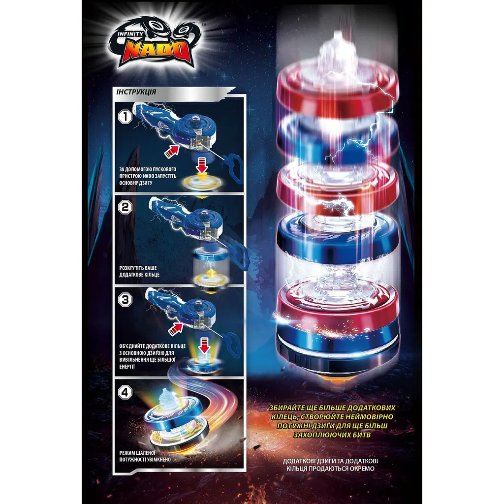 Дзиґа Auldey Infinity Nado V серія Deluxe Edition Ares' Wings Крила Ареса (EU634401H) - фото 9