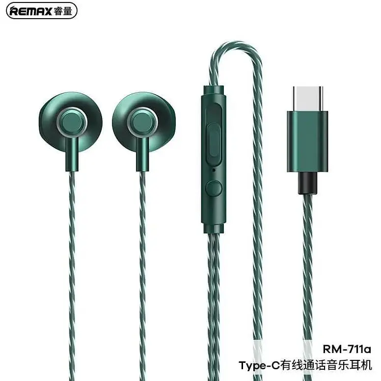 Навушники Remax Type-C Wired Earphone for Music & Call RM-711a білі - фото 4