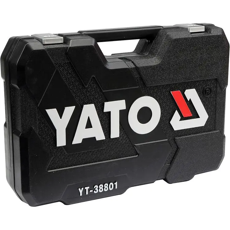 Набір головок торцевих Yato квадрат 1/2", 3/8", 1/4" з інструментами та насадками 120 шт. (YT-38801) - фото 2