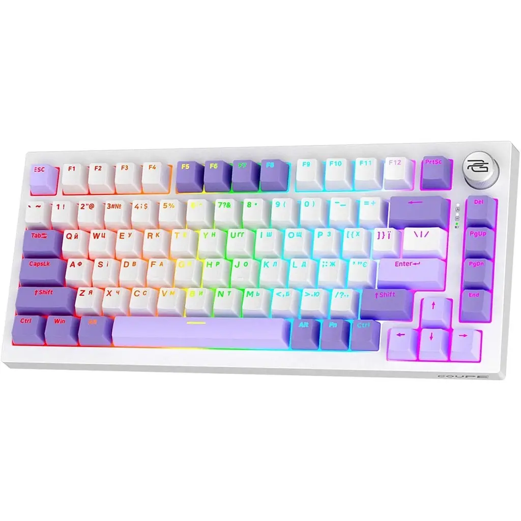 Клавіатура Proove Gaming Coupe (Ukraine Layout) White Purple (WKCP00022404) - фото 2