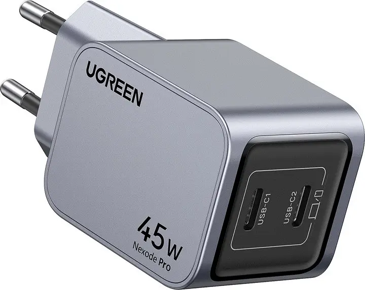 Зарядное устройство для Ugreen Wall Charger x707 2 выхода USB-C GaN 45 W (UGR-35008) - фото 2