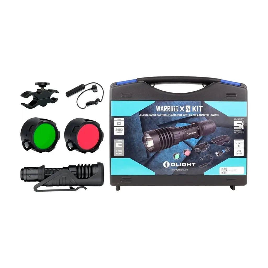 Ліхтар Olight Warrior X 4 KIT Matte Black (Warrior X 4 KIT) - фото 8