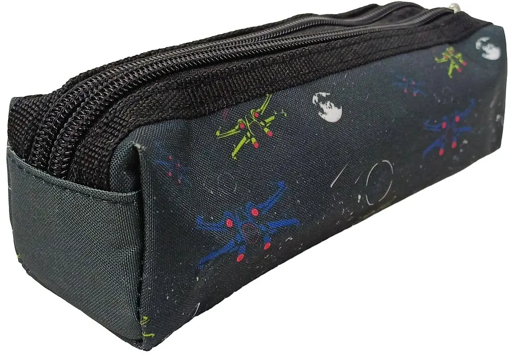Пенал шкільний Expertiz Zweikammer-etui 20x5.5x5 см поліестер чорний - фото 2