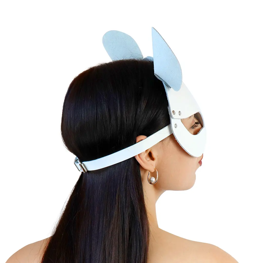 Шкіряна маска мишки Art of Sex - Mouse Mask, колір Білий - фото 2