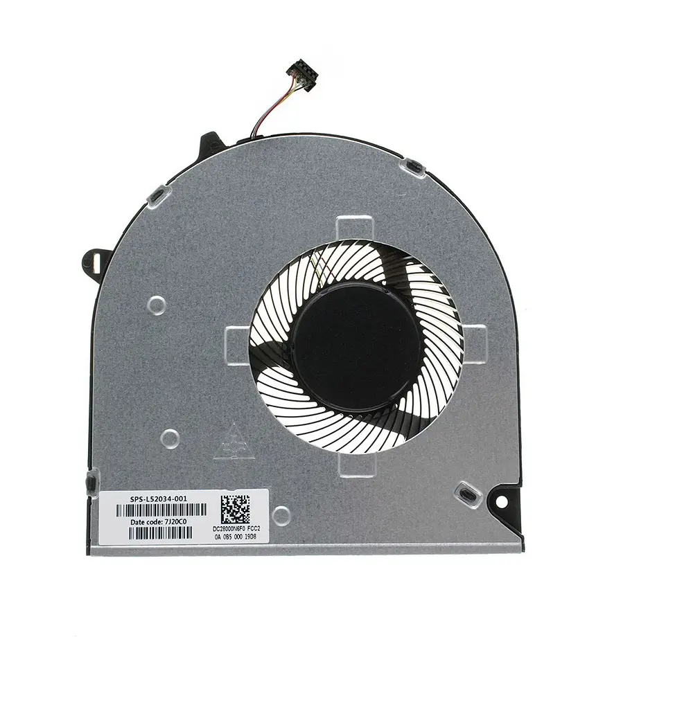 Вентилятор для ноутбука HP Pavilion 15-dw, 15-du, 15s-du, 250 G8 (L52034-001), DC (5V, 0.5A), 4pin - фото 2