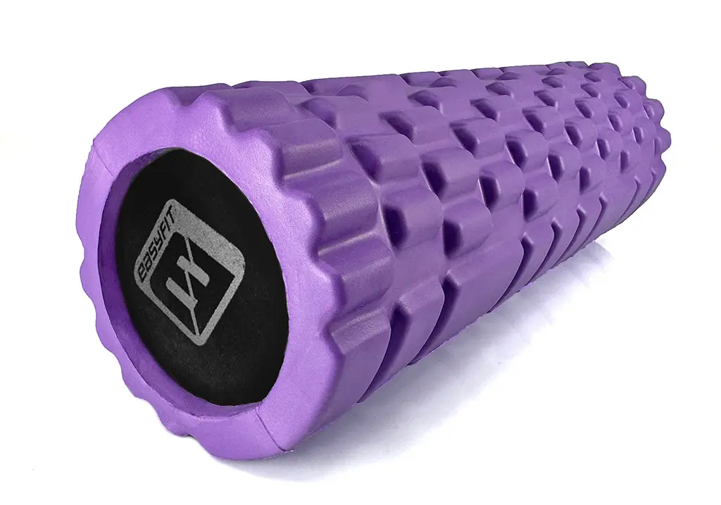 Масажний ролер EasyFit Solid Grid Roller Mini 30 см фіолетовий (EF-2057-V) - фото 9