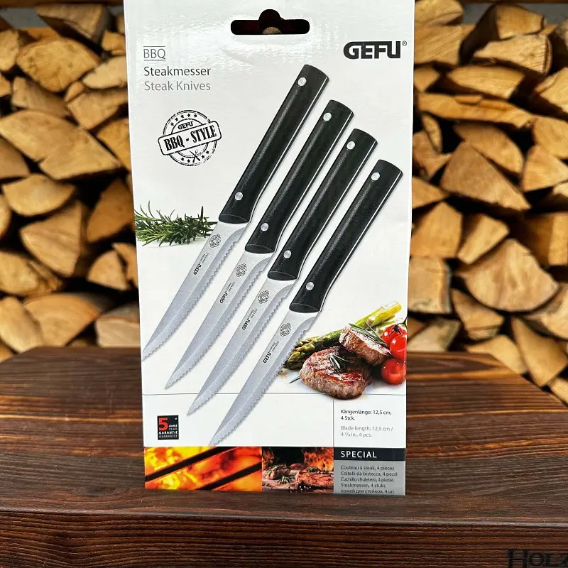 Набір ножів для стейків Gefu BBQ, 4 шт (89155) - фото 2