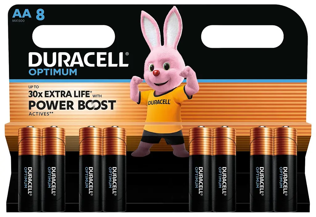 Лужні батарейки Duracell LR06 KPD 08*10 Optimum уп. 1x8 шт. (6835425) - фото 5