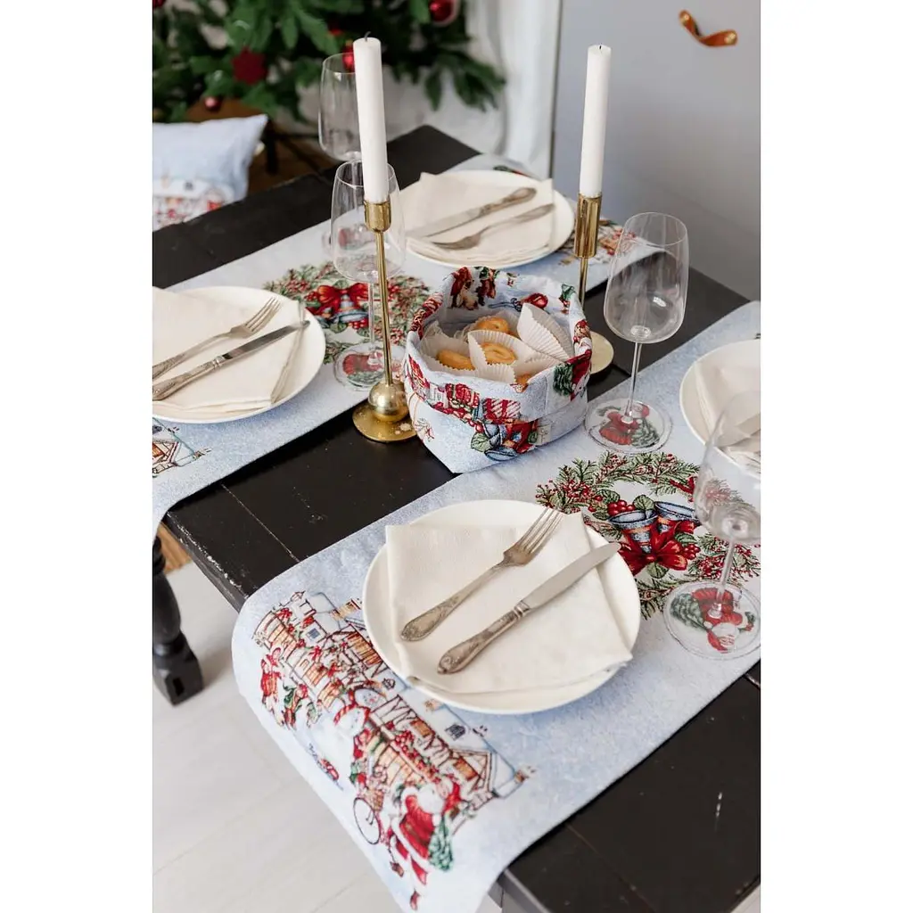 Доріжка гобеленова Прованс Carousel з люрексом 35 x 100 см (41775) - фото 5