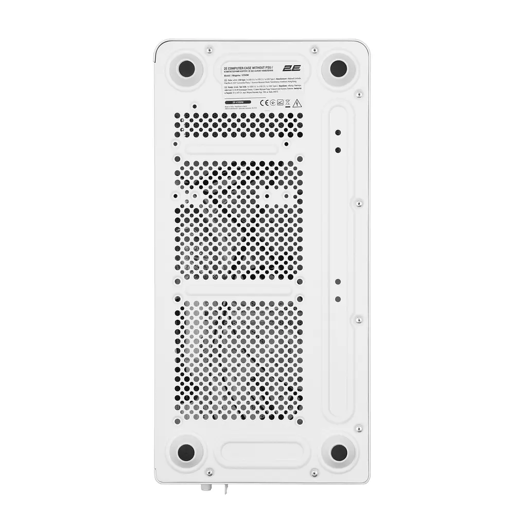 Корпус 2E Credo Metal V350W без БР 1xUSB3.0 1х USB 2.0 1xUSB Type-C 3x120мм ARGB VGA 350мм LCS ready контролер з пультом mATX білий - фото 4