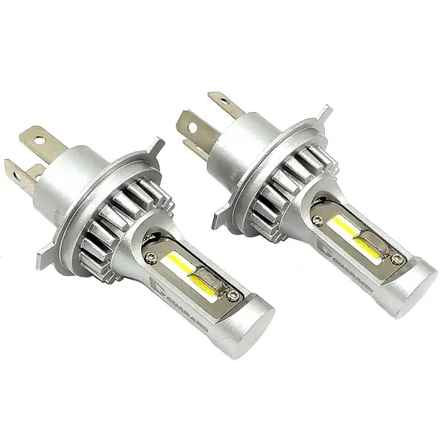 Комплект світлодіодних ламп Guarand V12X H4 H/L CSP 5500k 6000Lm 40w 12-24v - фото 2