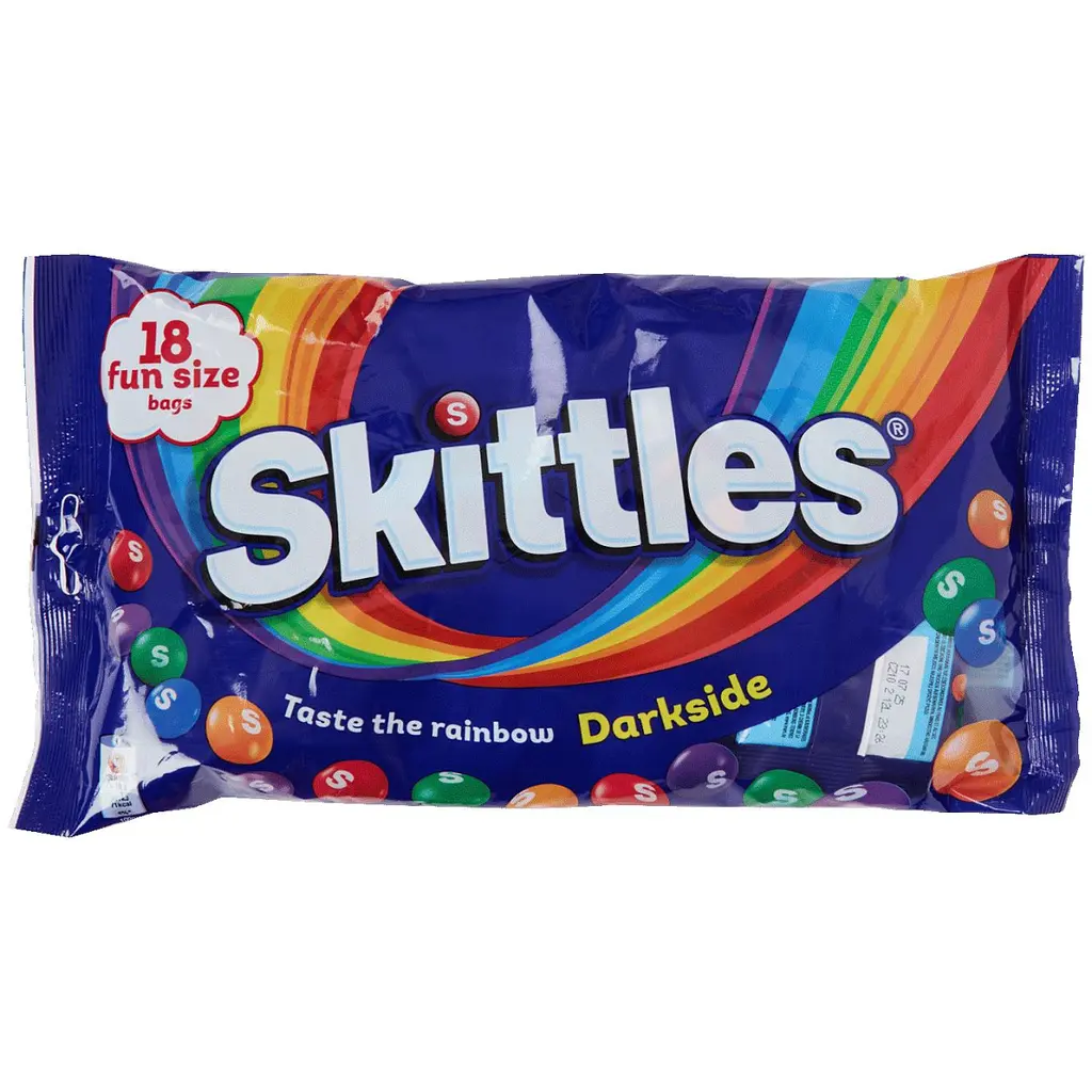 Драже Skittles Darkside Mini Mix Fun Size 324 г (4009900542104)
