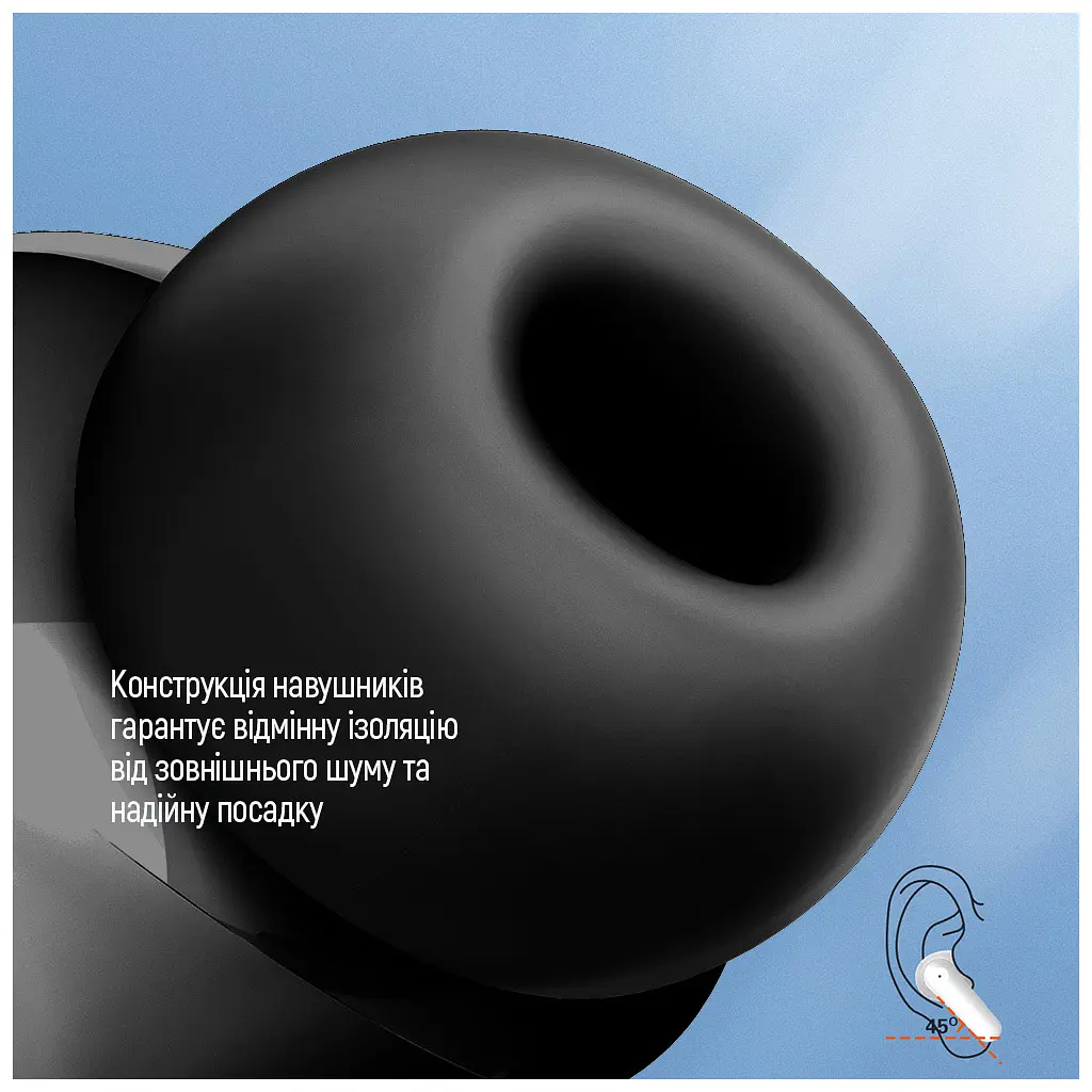 Навушники ColorWay Slim TWS-1 Earbuds Long Life Black (CW-TWS1BK1) - фото 10