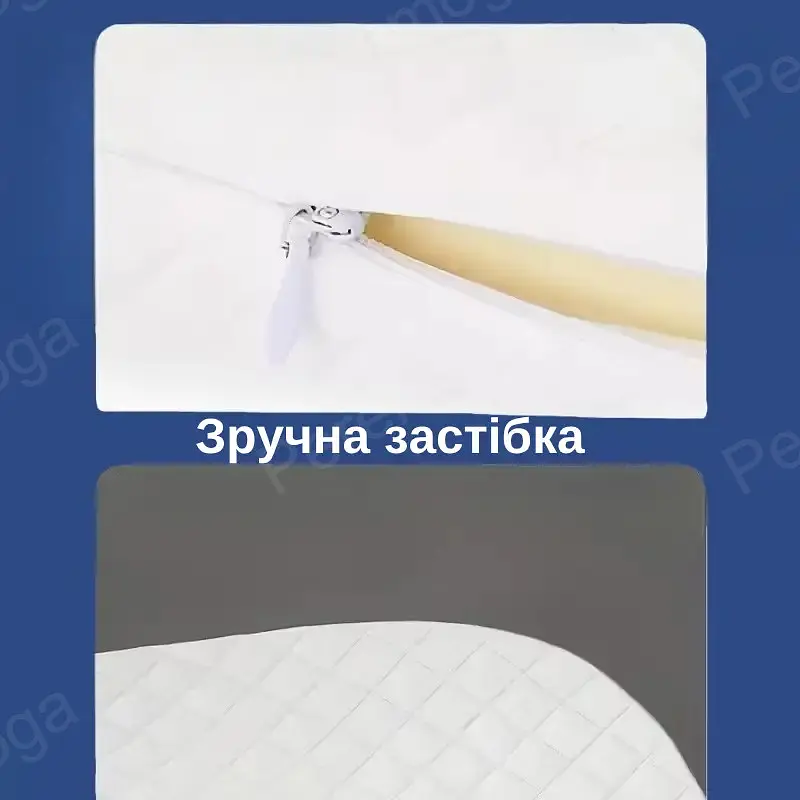Наволочка для подушки «Метелик» 62×37 см (8–12 см) — знімний чохол, дихаюча, гіпоалергенна,біла, KT7006271-N - фото 5