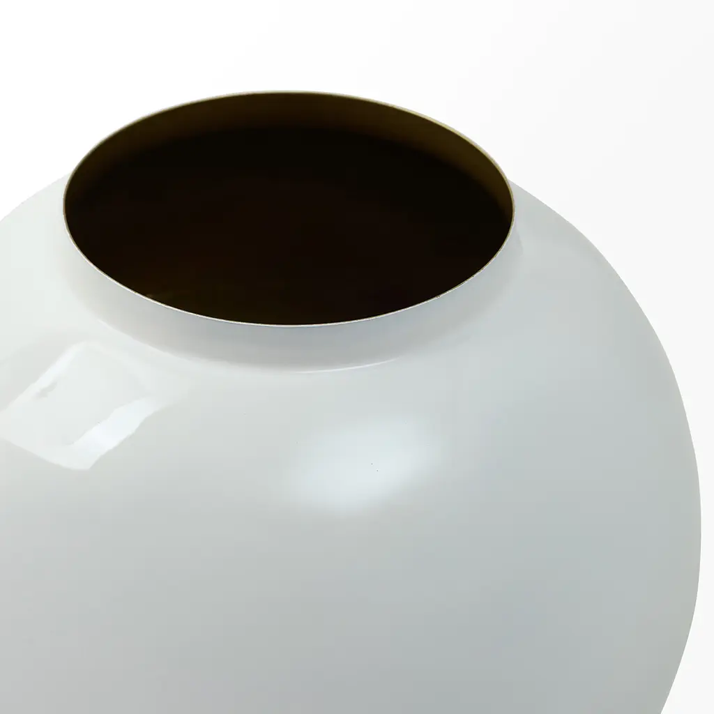 Ваза MBM HOME Элизиум железная белый - золотой 230х230х210 мм (VB-05 WHITE/GOLD) - фото 4