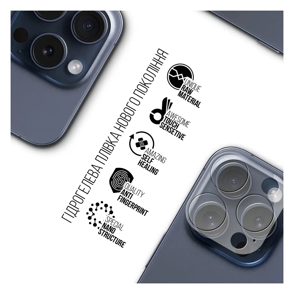 Пленка защитная Armorstandart for Camera Apple iPhone 15 Pro Max 6 pcs (ARM72557) - фото 2